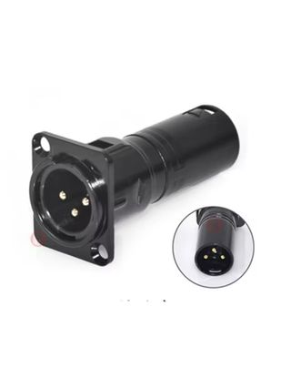 Adaptadores XLR Macho a Hembra Negro