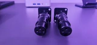 Adaptadores XLR Macho a Hembra Negro