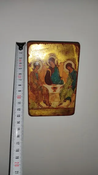 Icono religioso La Trinidad