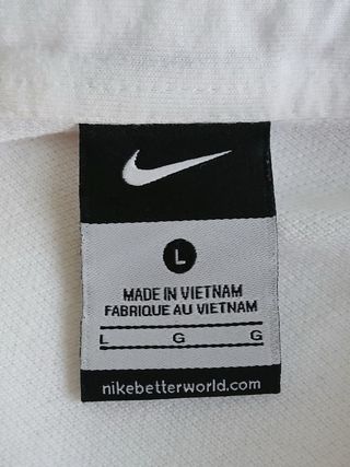 nike polo as roma size L white