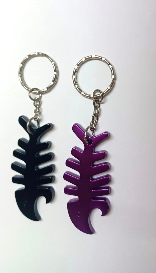 Portachiavi scheletro pesce (2 unità)