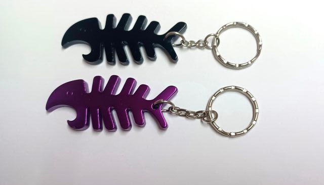 Portachiavi scheletro pesce (2 unità)