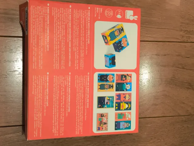 Janod 6 Cubes Mix & Match Blocks