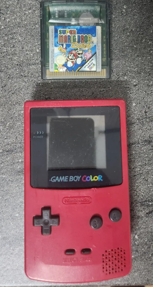 Nintendo Game Boy Color Roja + Super Mario Bros De