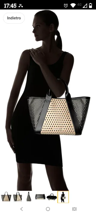 Borsa Armani Jeans Beige/Nero