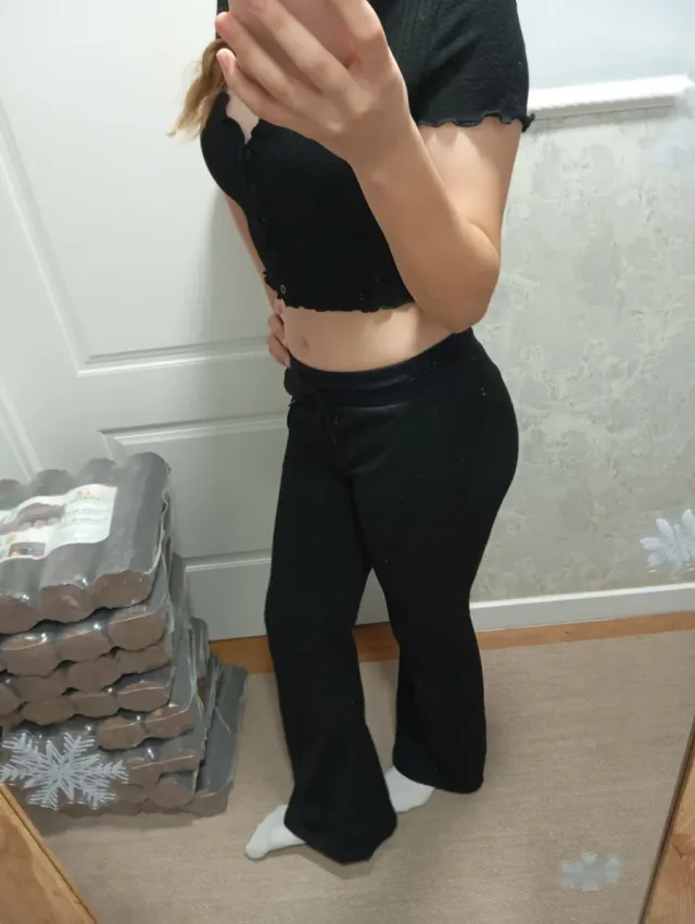 Pantalones campana Shein negros