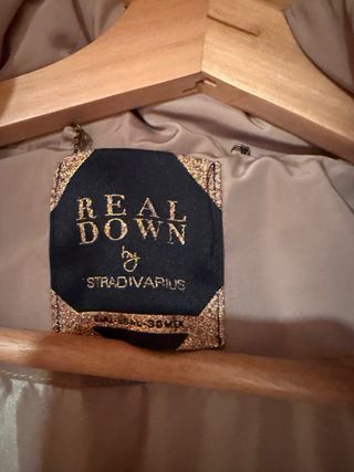 Parka de plumas beige