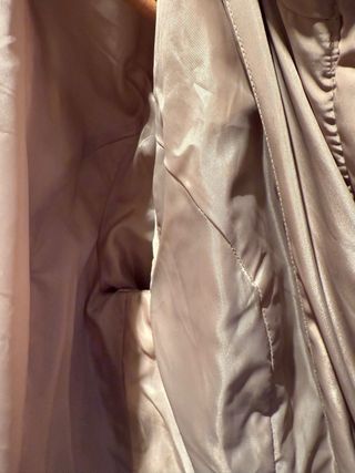 Parka de plumas beige