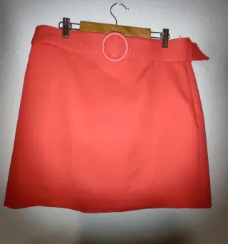 Minifalda Naranja Mango suit Talla 42