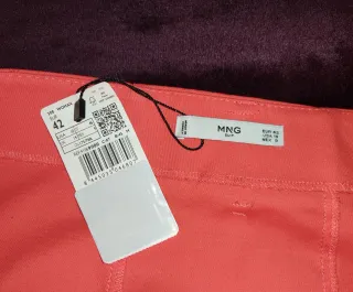Minifalda Naranja Mango suit Talla 42