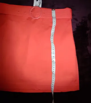 Minifalda Naranja Mango suit Talla 42