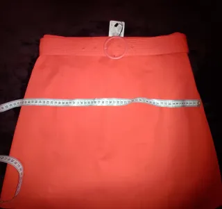 Minifalda Naranja Mango suit Talla 42