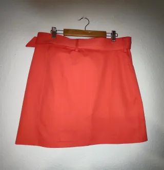 Minifalda Naranja Mango suit Talla 42