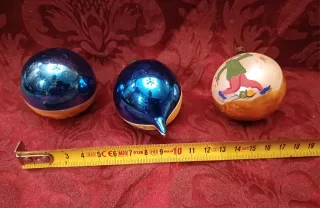 Bolas Vidrio Vintage Árbol Navidad