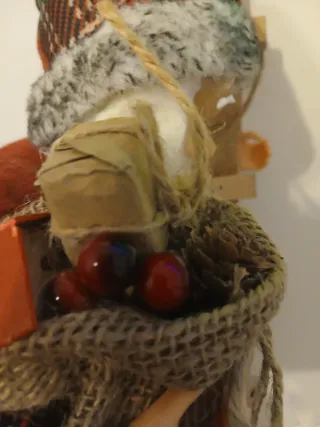 Babbo Natale con scaletta e sacco