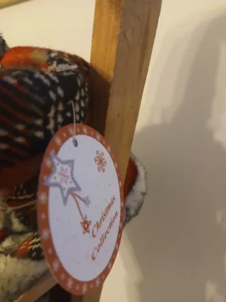 Babbo Natale con scaletta e sacco