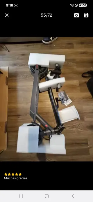 Patinete eléctrico 500W – Nuevo, 35 km, batería 10