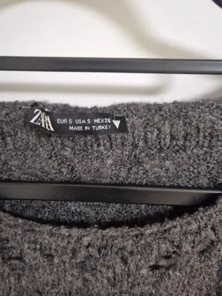 Suéter Zara punto gris