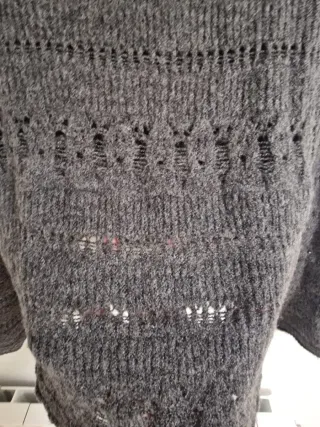 Suéter Zara punto gris