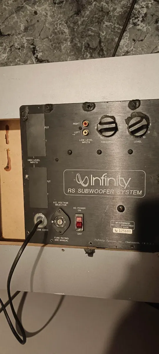 Subwoofer Activo Infinity Negro/Gris