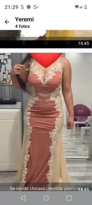 Vestido de fiesta precioso