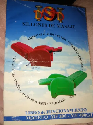 Sillón masaje eléctrico beige cuero