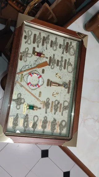 Cuadro Nudos Marineros Madera y Metal