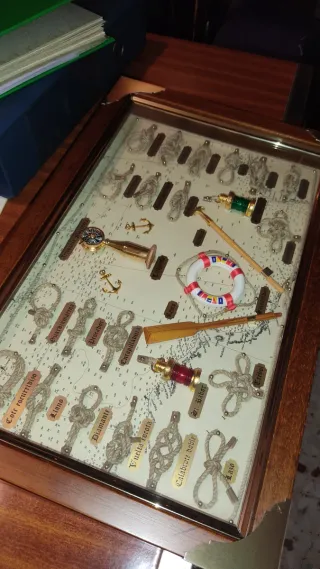 Cuadro Nudos Marineros Madera y Metal