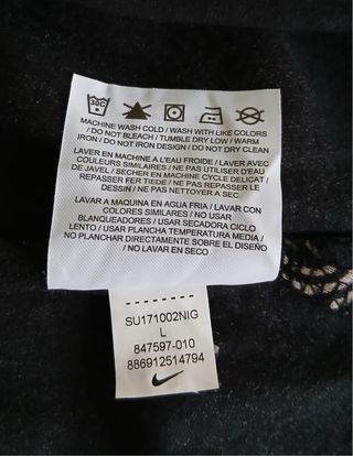 nike air force1 tshirt size L black