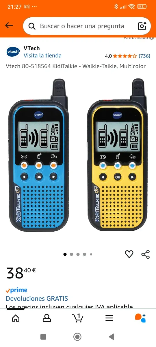 Walkie Talkies Vtech Kidi TALKIE