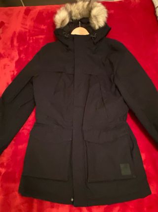 Cazadora impermeable hombre negra