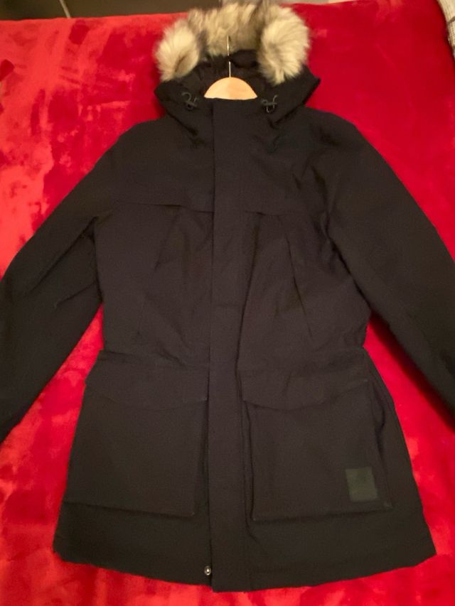 Cazadora impermeable hombre negra