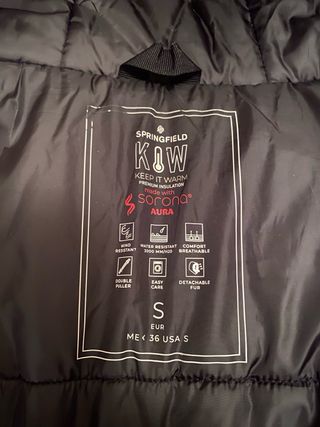 Cazadora impermeable hombre negra