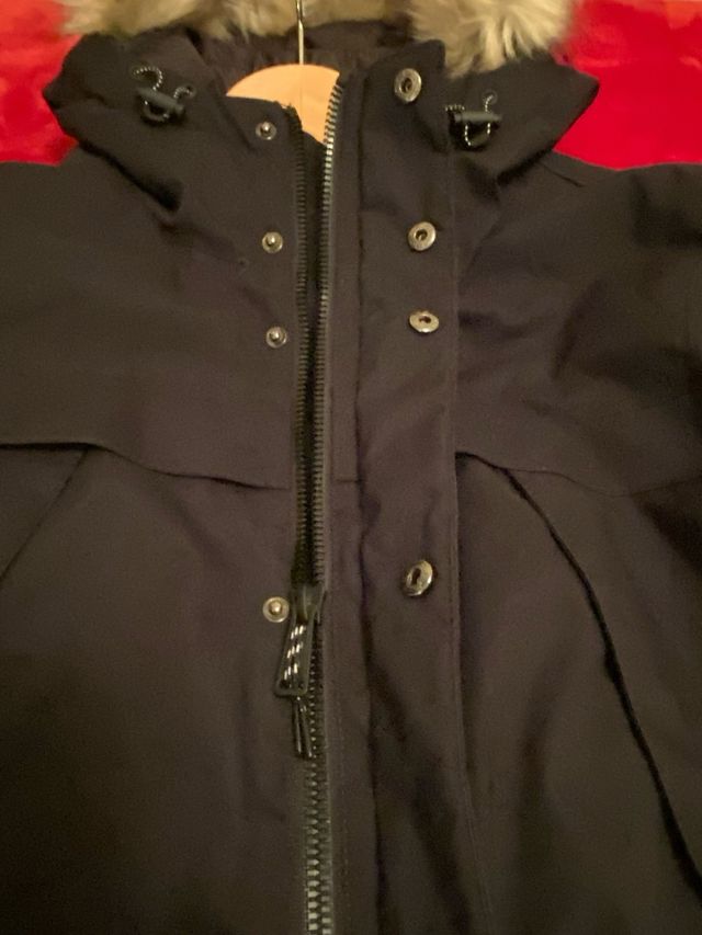 Cazadora impermeable hombre negra