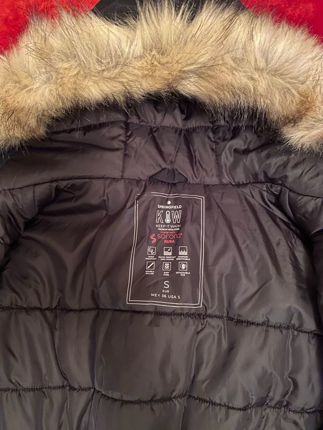 Cazadora impermeable hombre negra