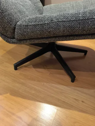 Sillón Havberg Ikea gris tela