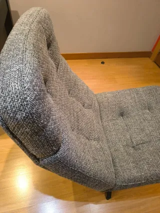 Sillón Havberg Ikea gris tela