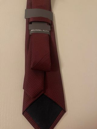 Corbata Michael Kors Roja Lunares