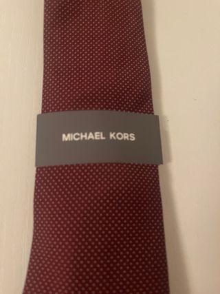 Corbata Michael Kors Roja Lunares
