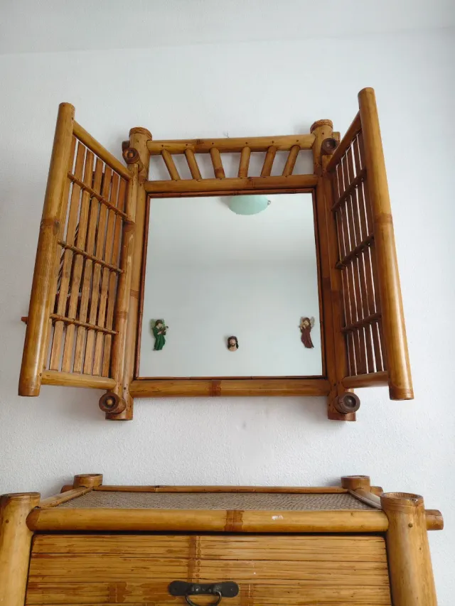Conjunto dormitorio de bambú