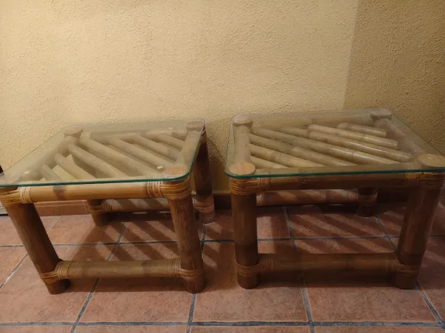Conjunto dormitorio de bambú
