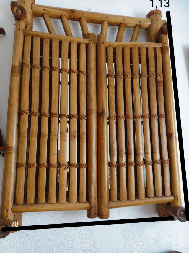 Conjunto dormitorio de bambú