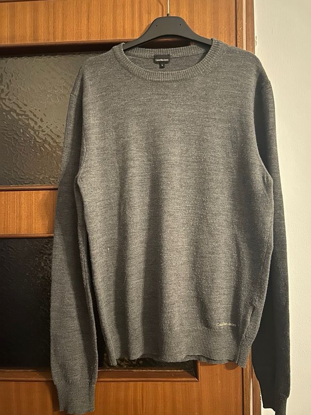 Maglioncino Calvin Klein Jeans Grigio Taglia L