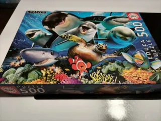 Puzzle Educa Selfies 500 Piezas Animales Marinos