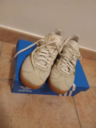 Adidas Gazelle Beige Oro