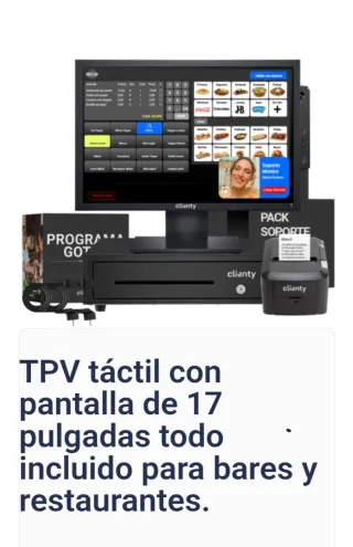 TPV Táctil 17 Clianty Completo Bares Restaurantes