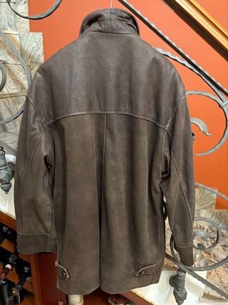 Giacca vera pelle invecchiata naturalmente vintage