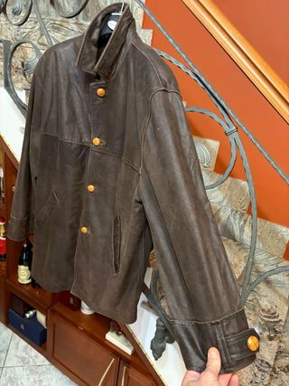 Giacca vera pelle invecchiata naturalmente vintage