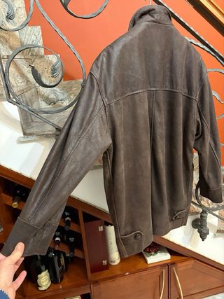 Giacca vera pelle invecchiata naturalmente vintage