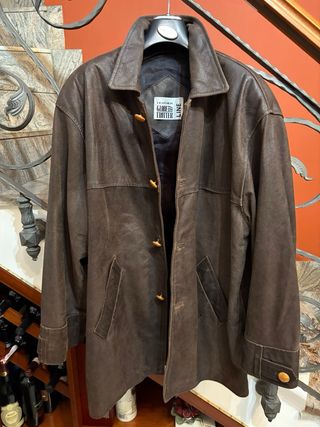 Giacca vera pelle invecchiata naturalmente vintage